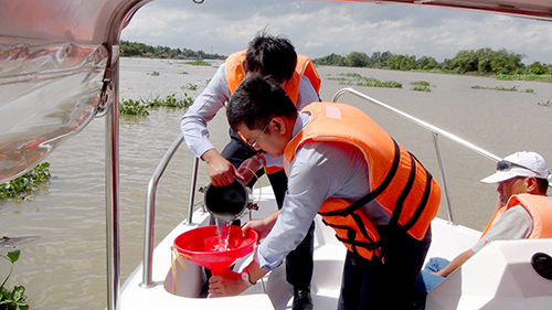 Báo cáo kết quả thử nghiệm nguồn nước thô các ngày trong tháng 01 năm 2017